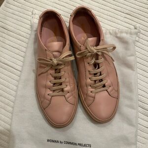 Common Projects Women’s Pink Sneakers - Size 37